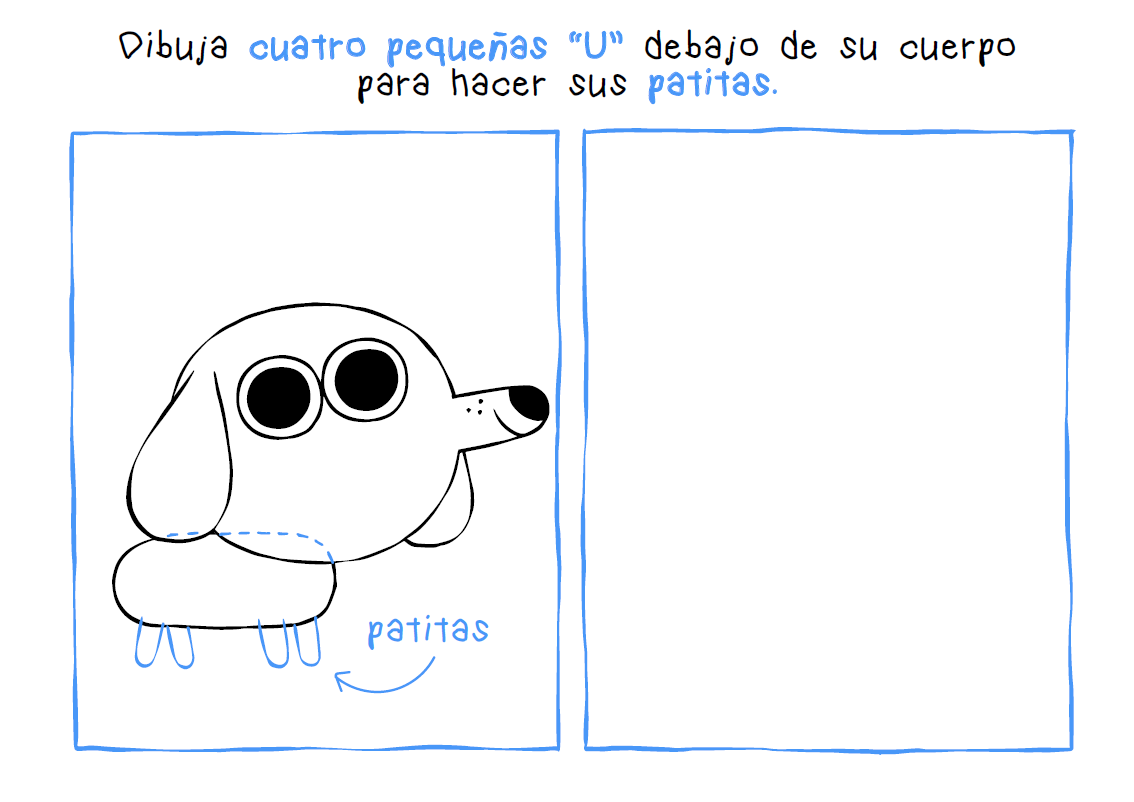 paso 6 dibujo perritos