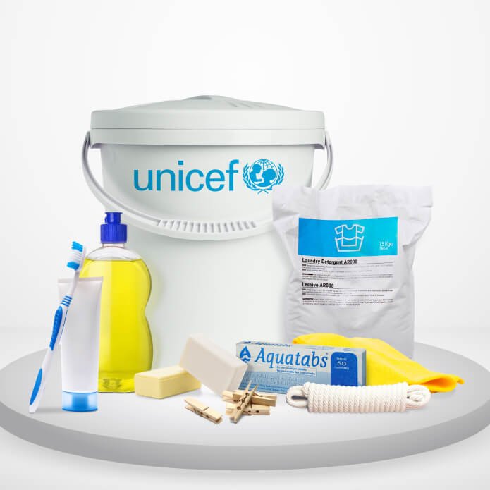 imagen de kit de agua potable UNICEF
