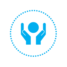 manos protegiendo un circulo