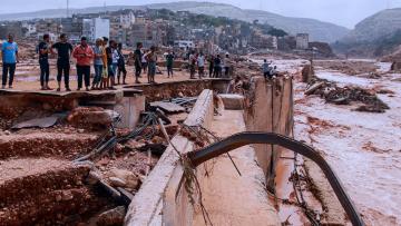 Fotografia zona destruida en Libia
