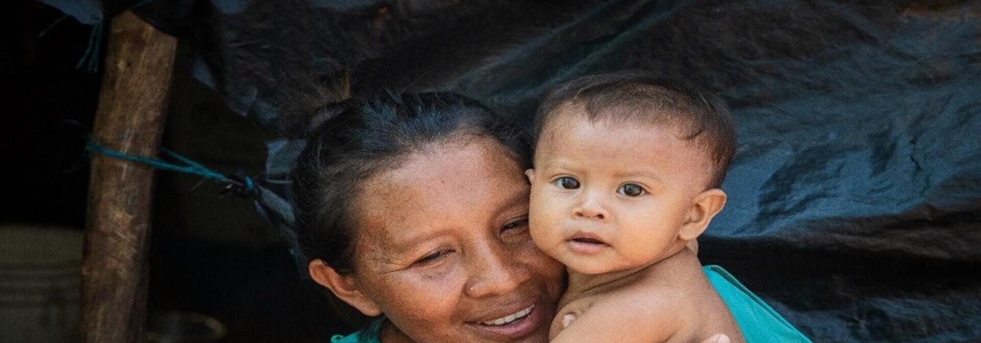 Zaily, una bebé en Vichada y su mamá