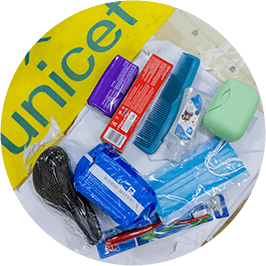 kits de higiene y potabilización de agua